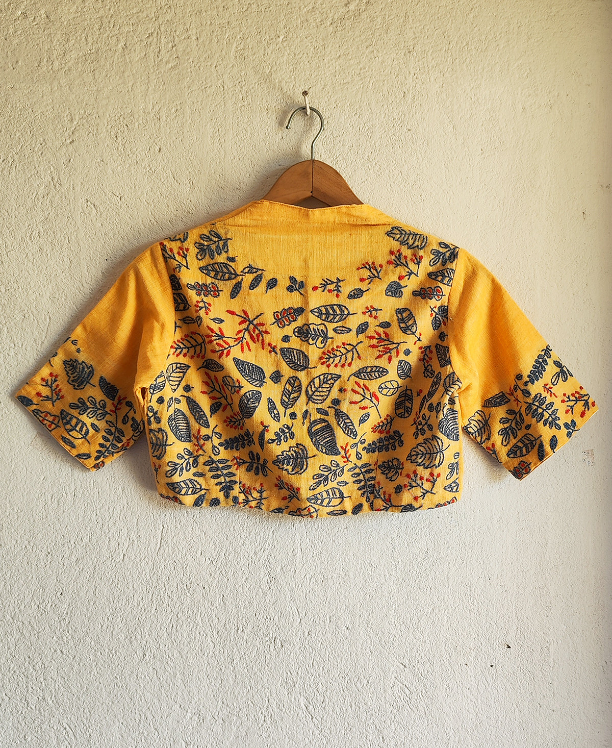 Golden Yellow Saree Blouse