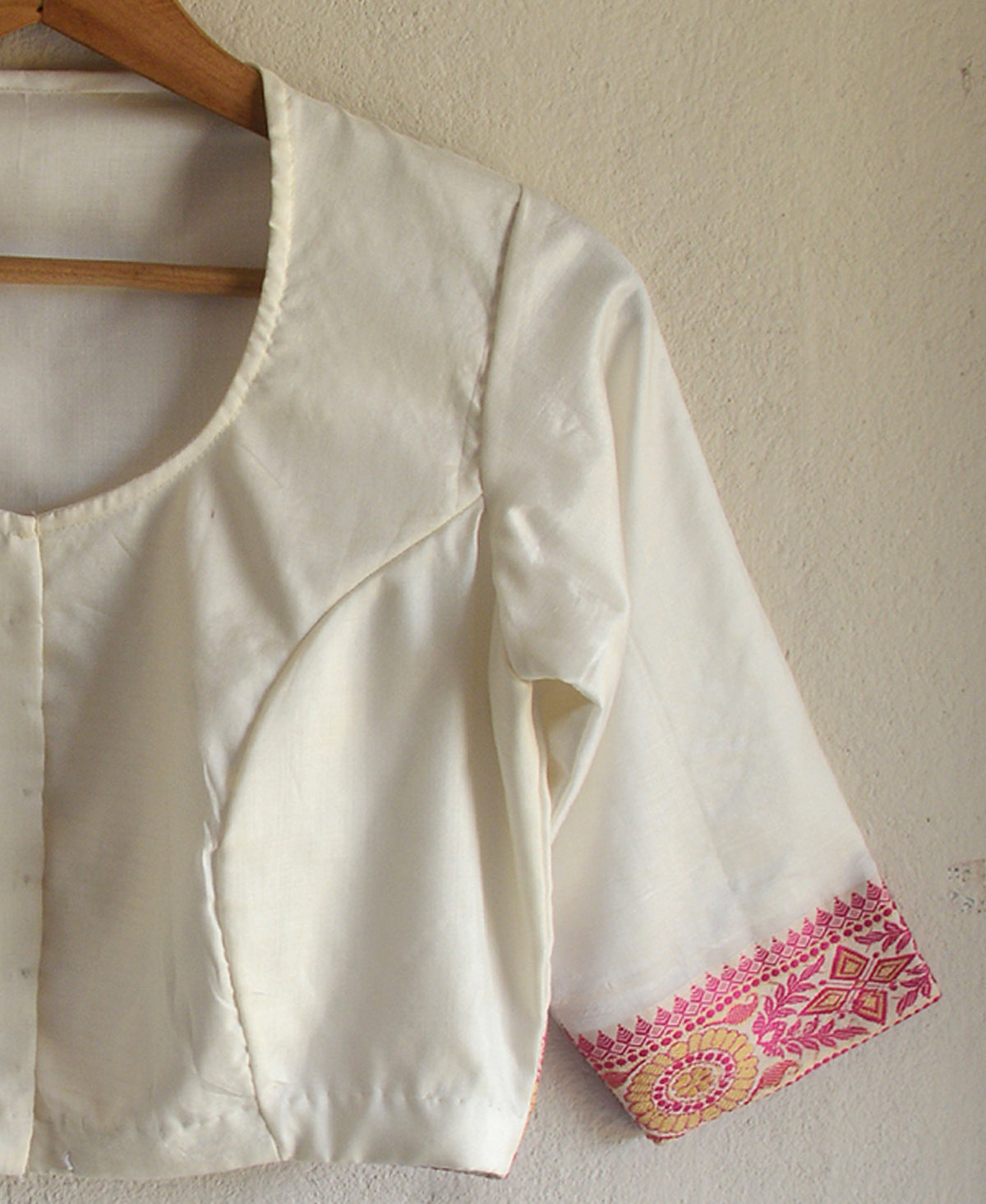 Kora White Saree Blouse