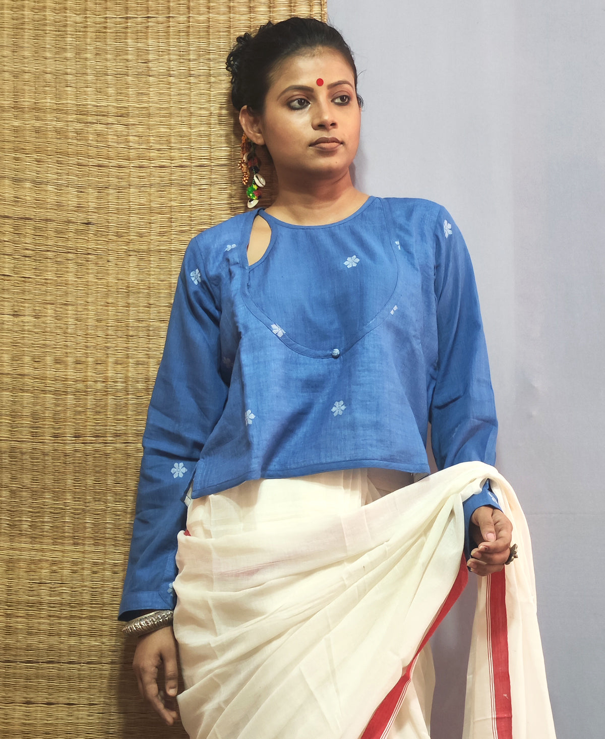 Neela Angarakha CropTop