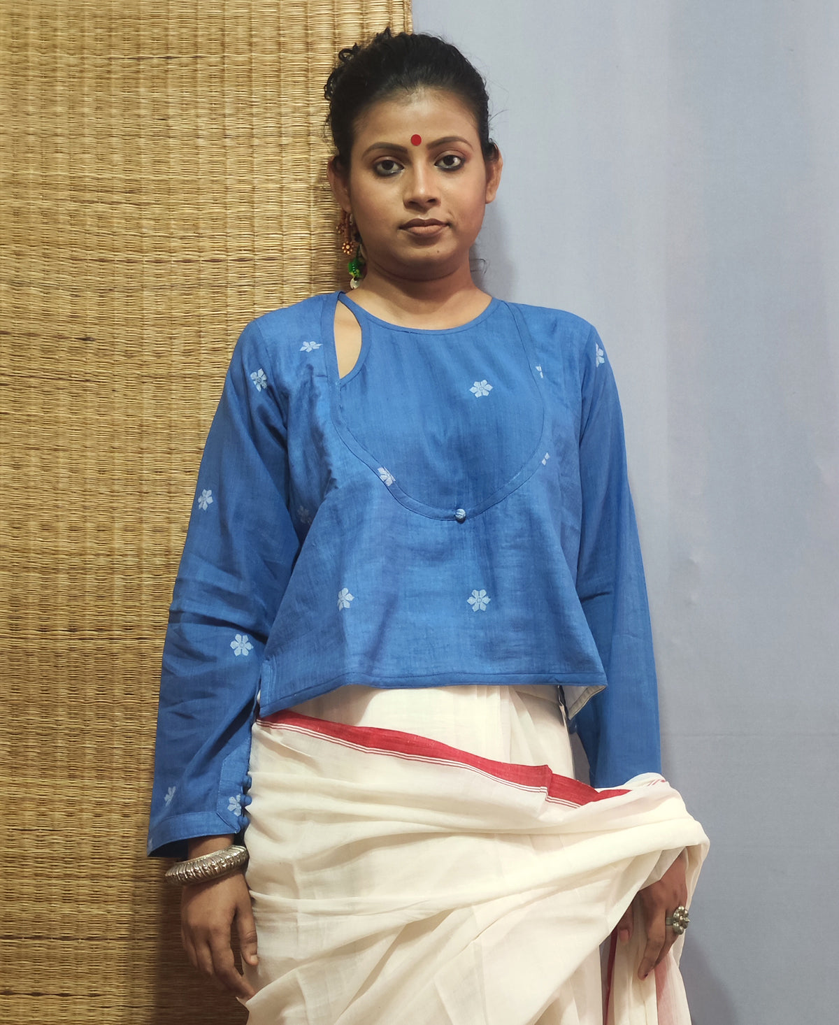 Neela Angarakha CropTop