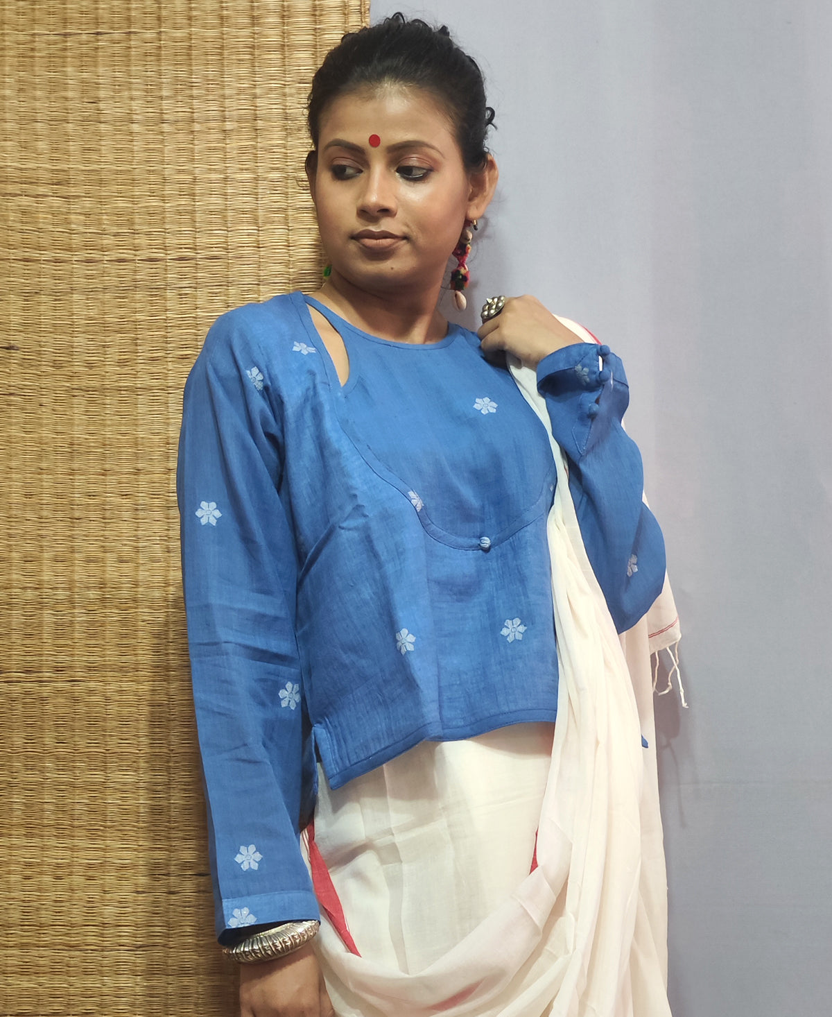 Neela Angarakha CropTop