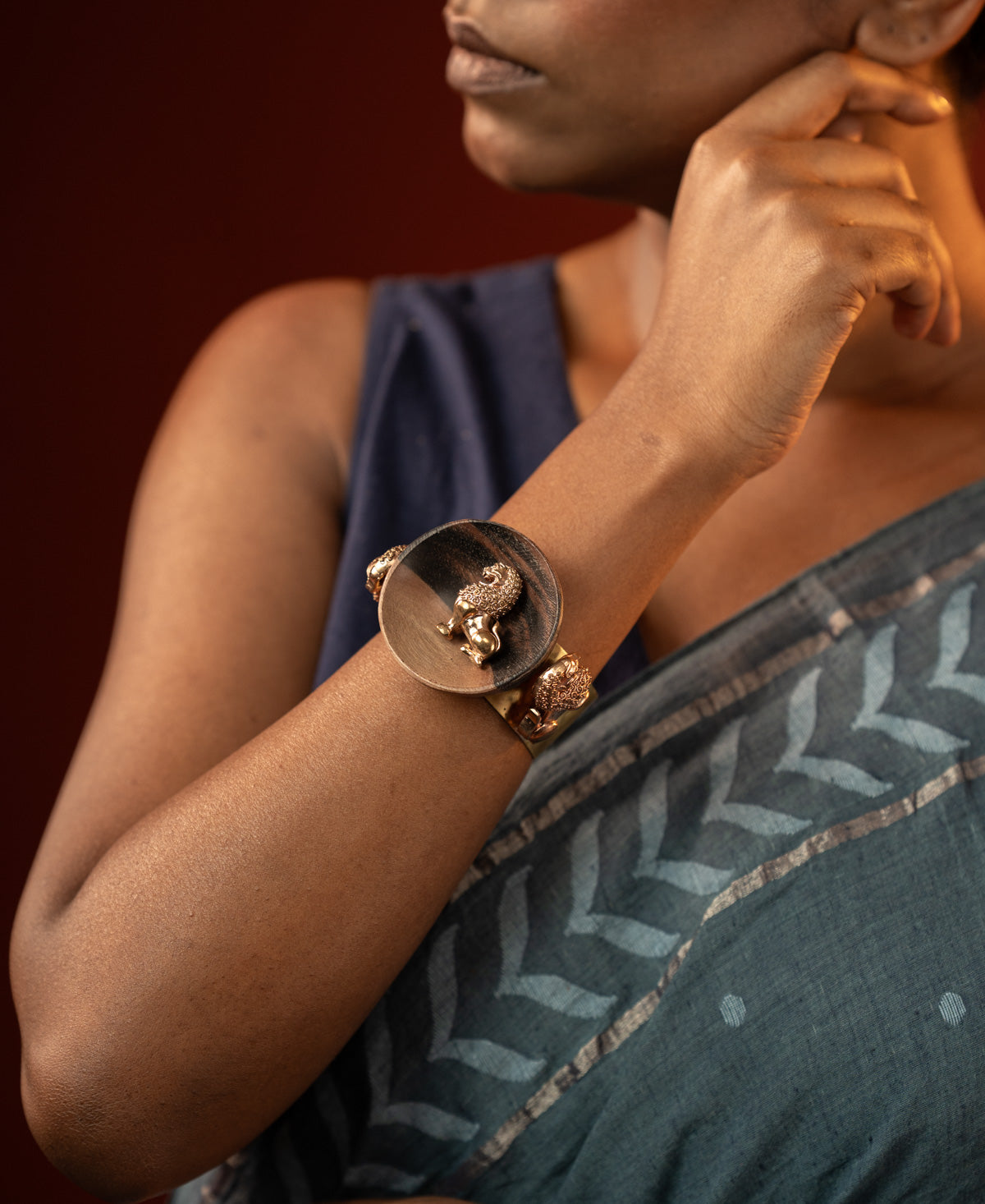 Yali Mandala Cuff