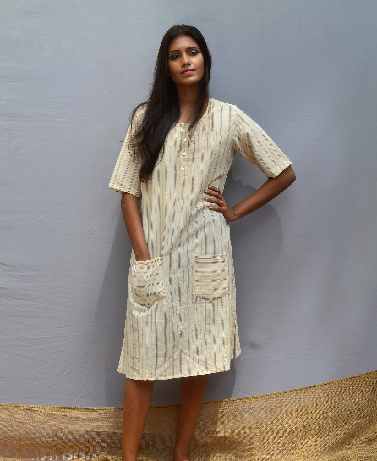 Striped Kora Tailored Tunic