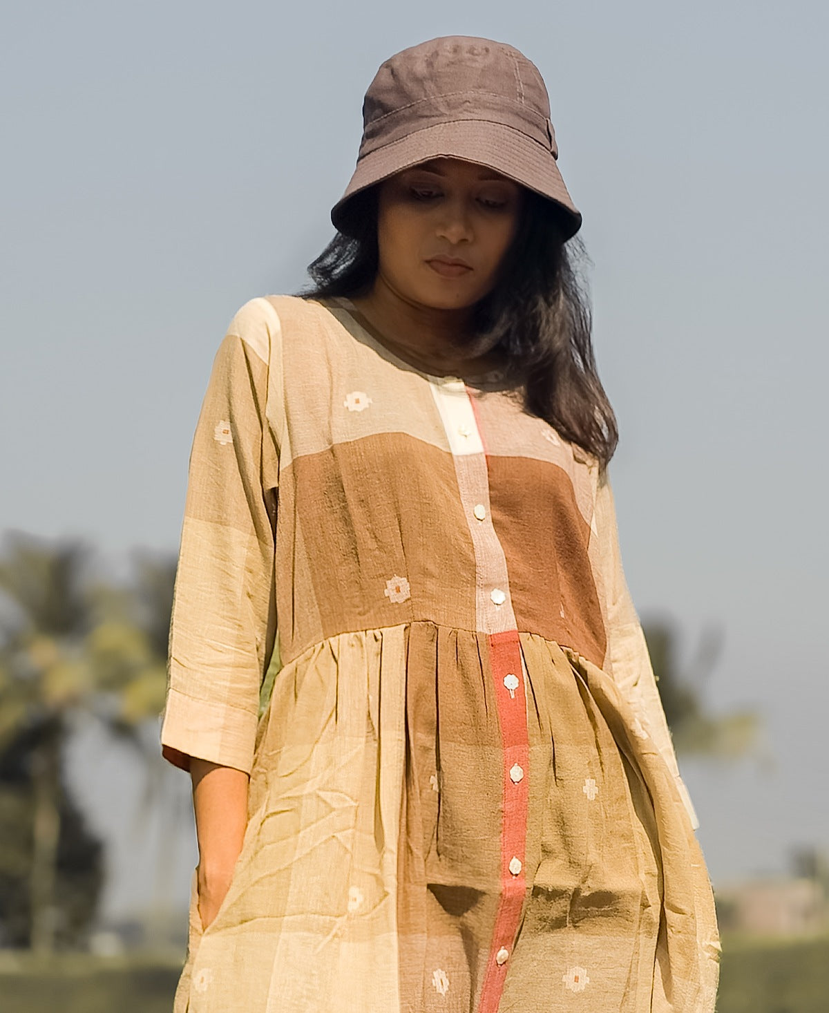 Subarnolata Jamdani Long Dress