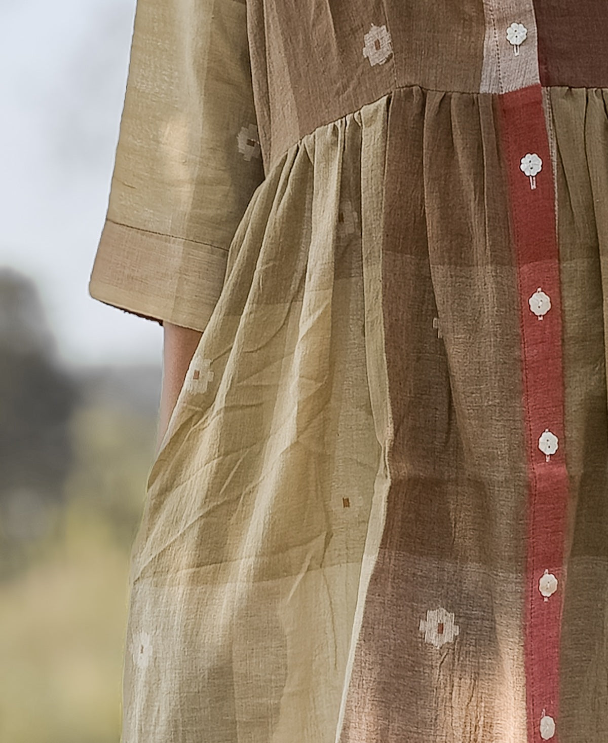 Subarnolata Jamdani Long Dress