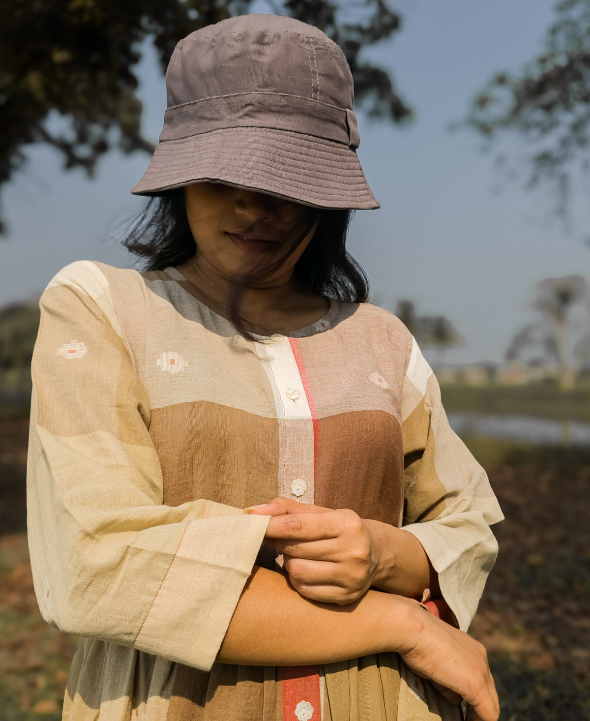 Subarnolata Jamdani Long Dress