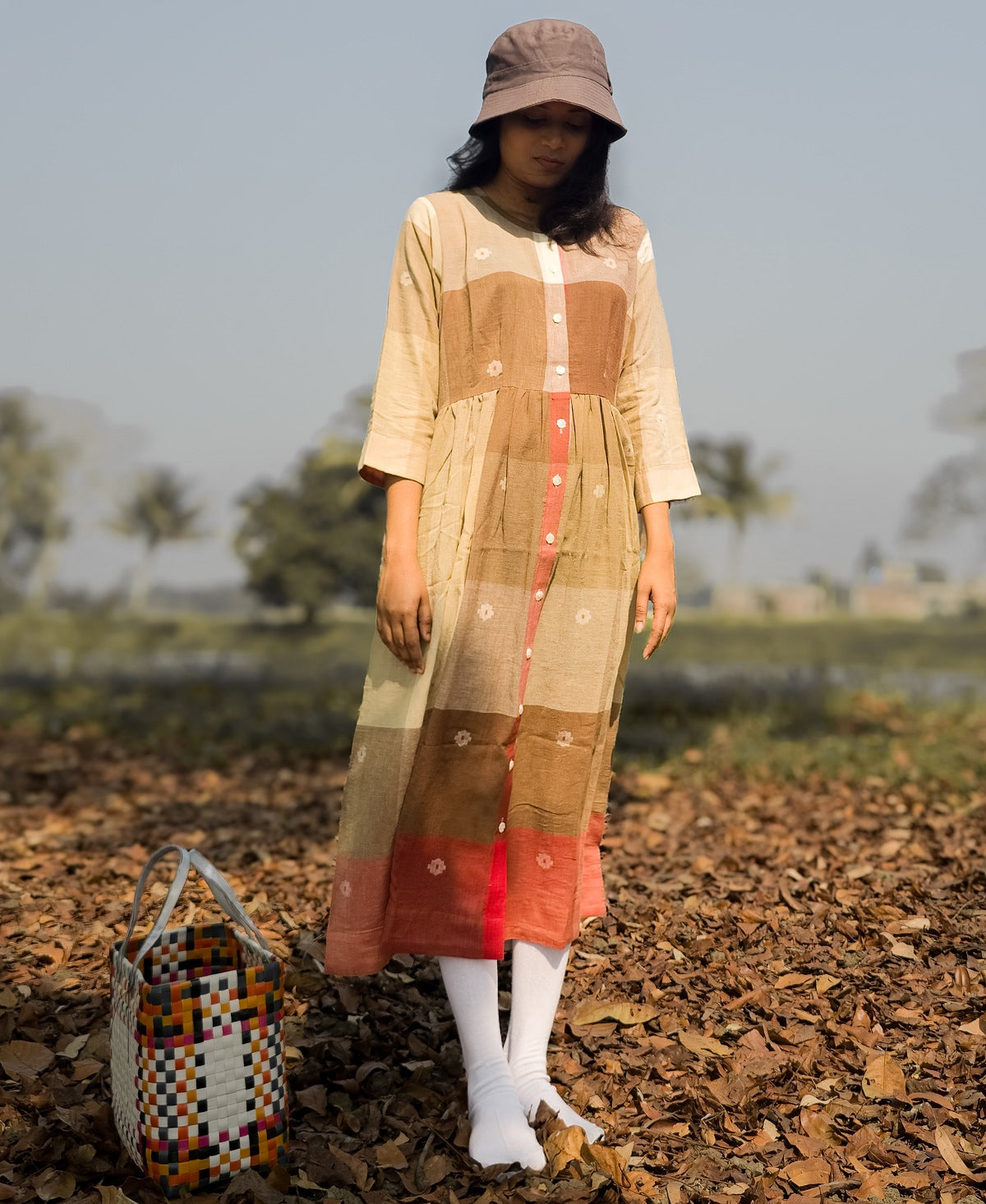 Subarnolata Jamdani Long Dress