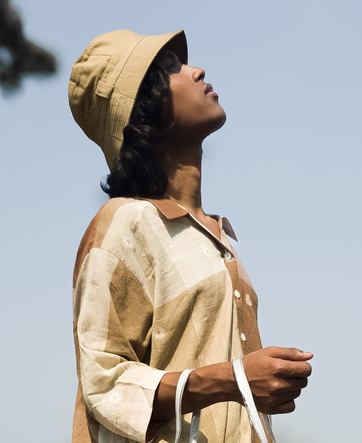 Charulata Jamdani Antifit Long Shirt Dress