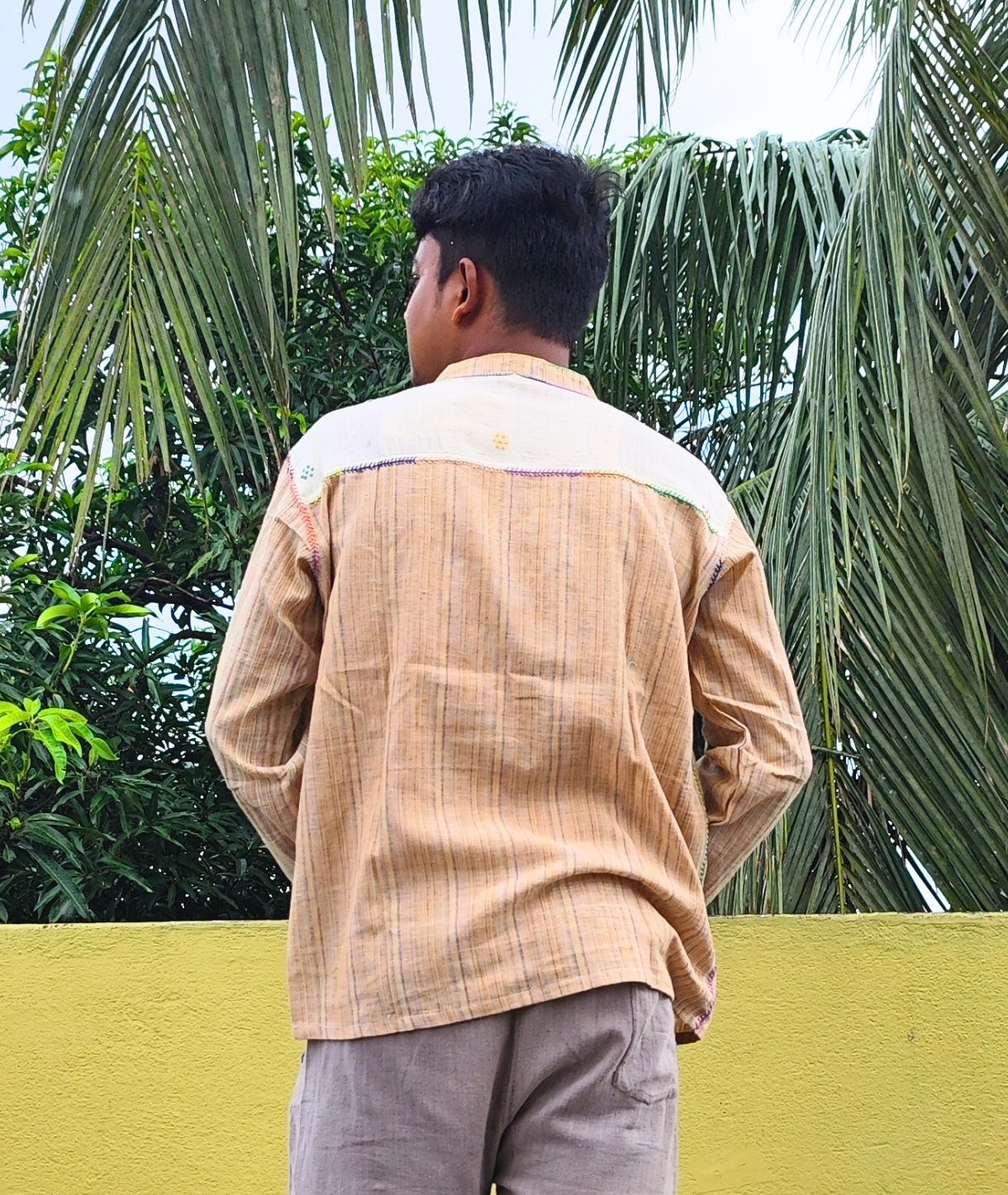 Mosaic Pattern Unisex Casual Shirt