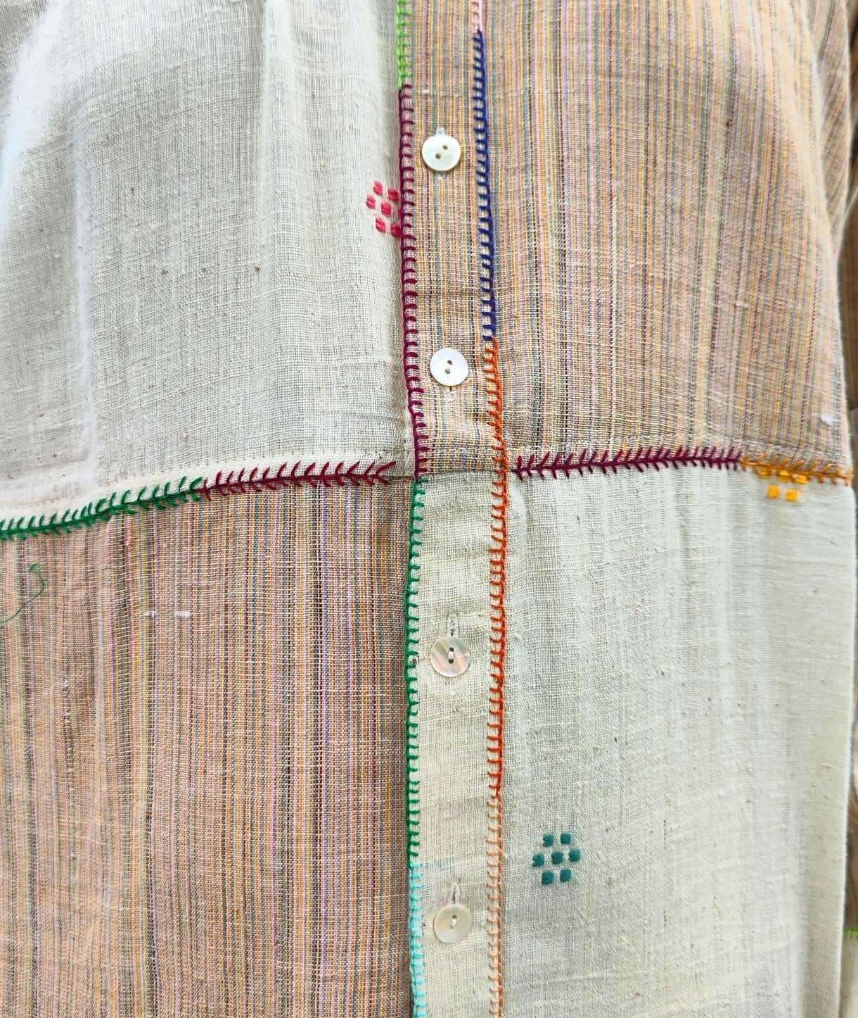 Mosaic Pattern Unisex Casual Shirt