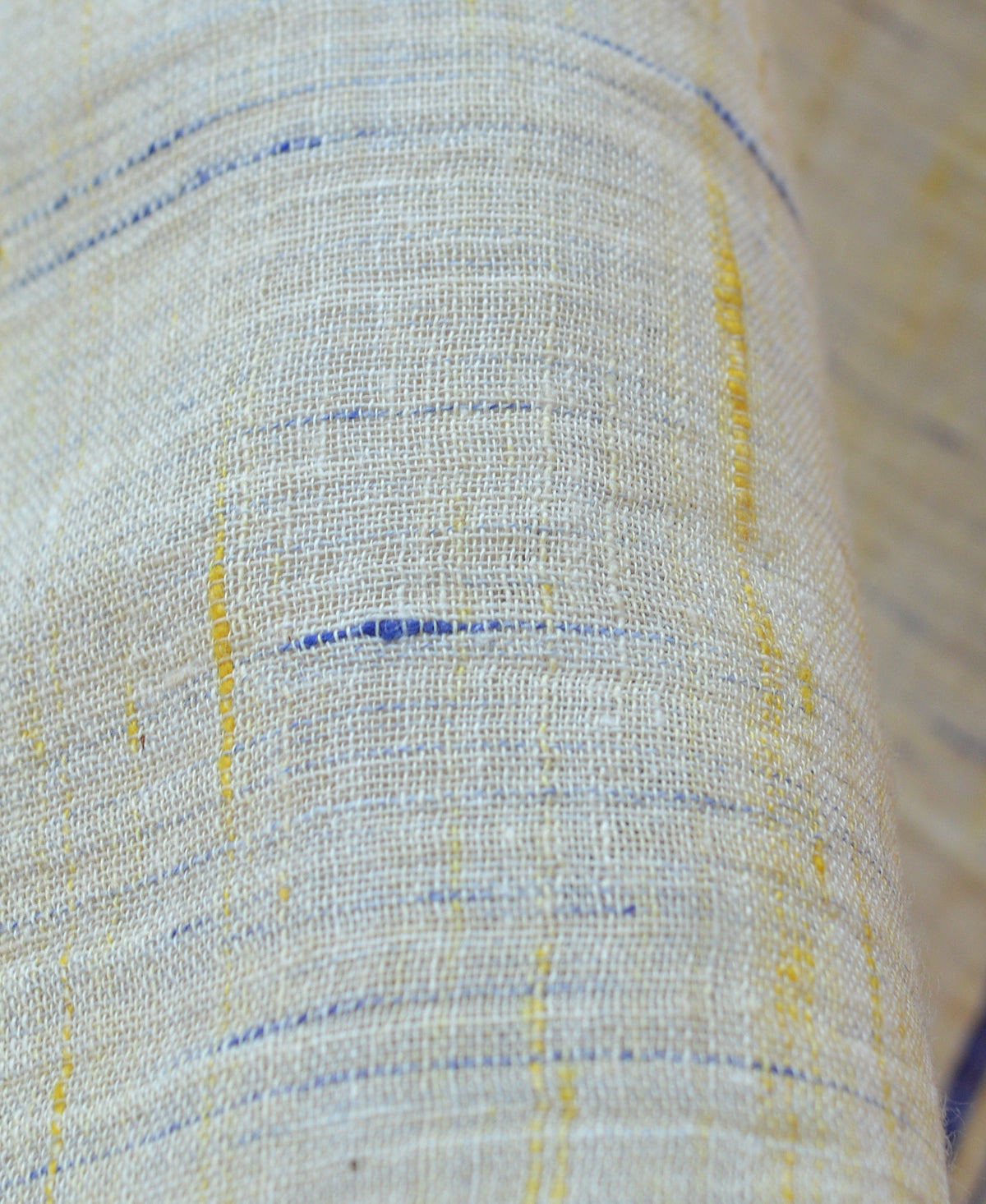 Indigo & Yellow Futki Jamdani Dupatta