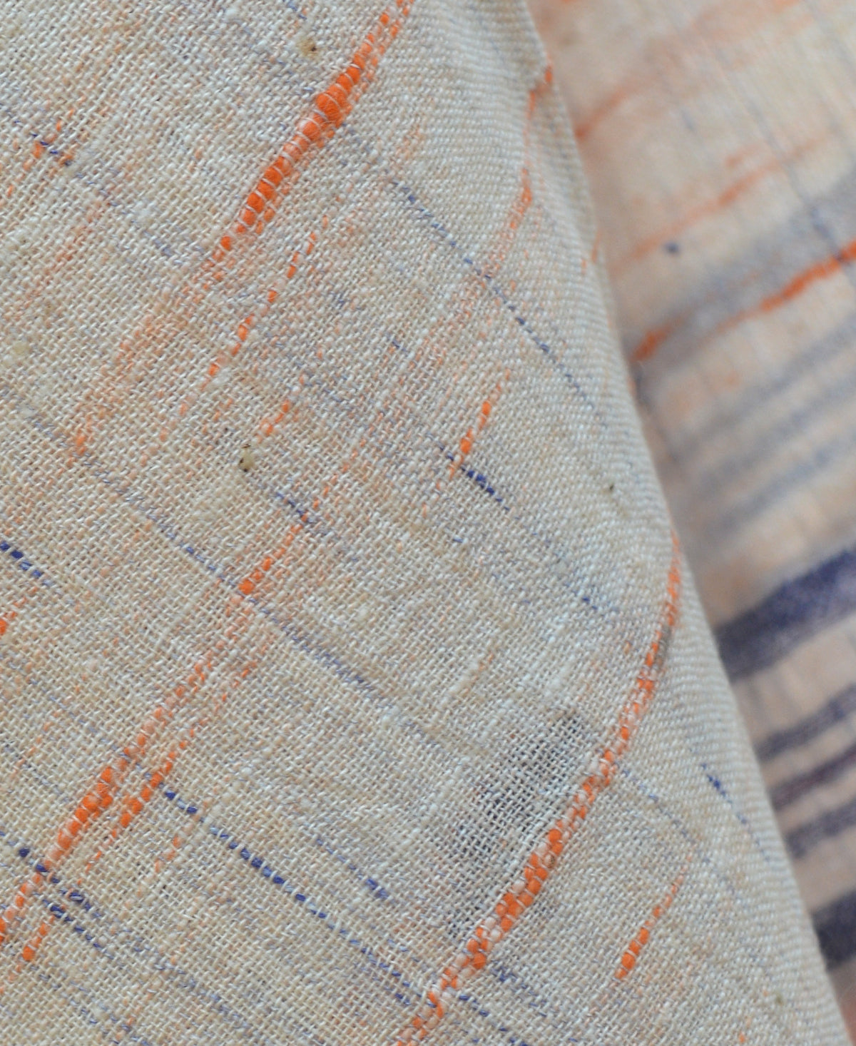 Indigo & Orange Futki Jamdani Dupatta