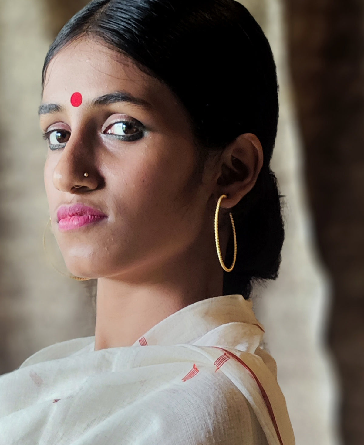 Swarna Taranga Gold Plated Hoop