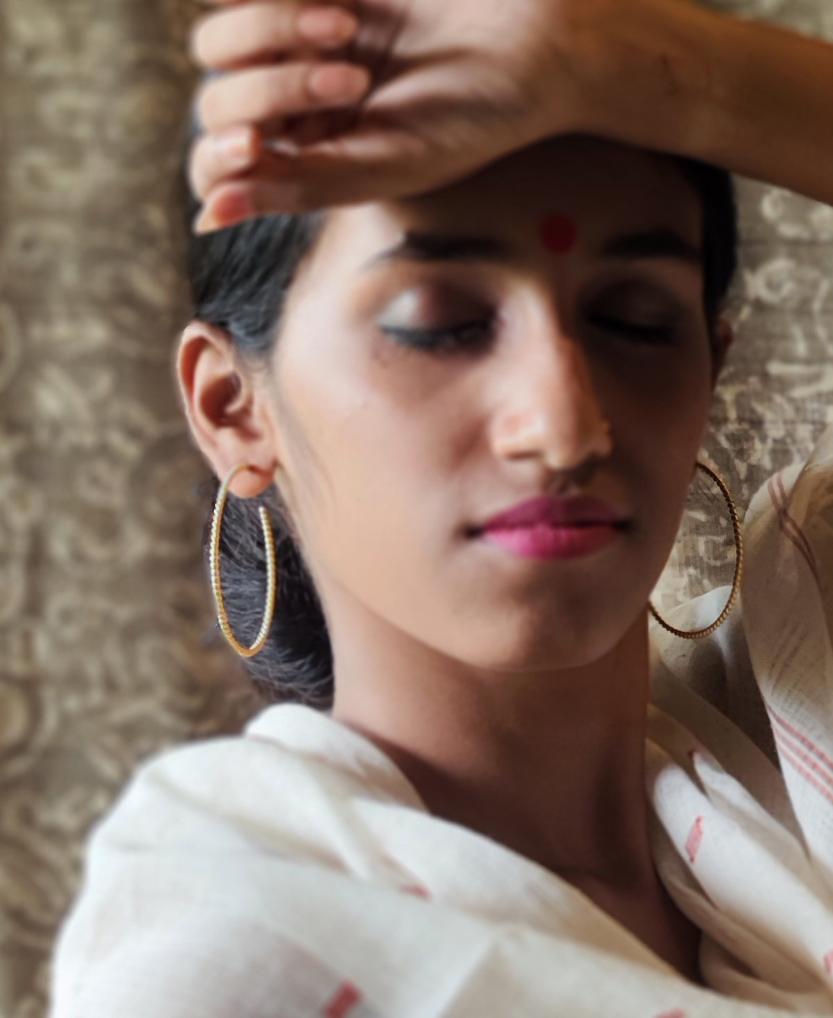 Swarna Taranga Gold Plated Hoop