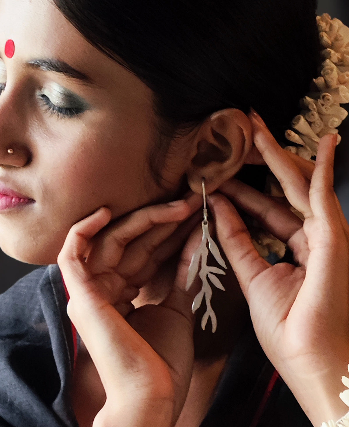 Nakshatra - Silver Plated Earring