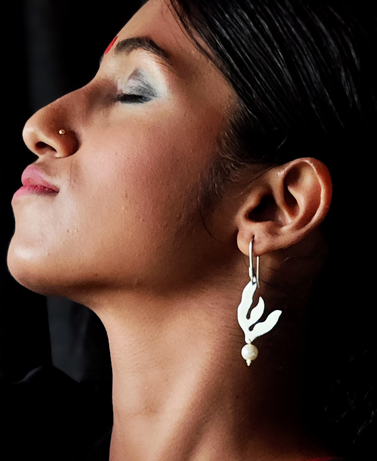 Laharika - Silver Plated Earring