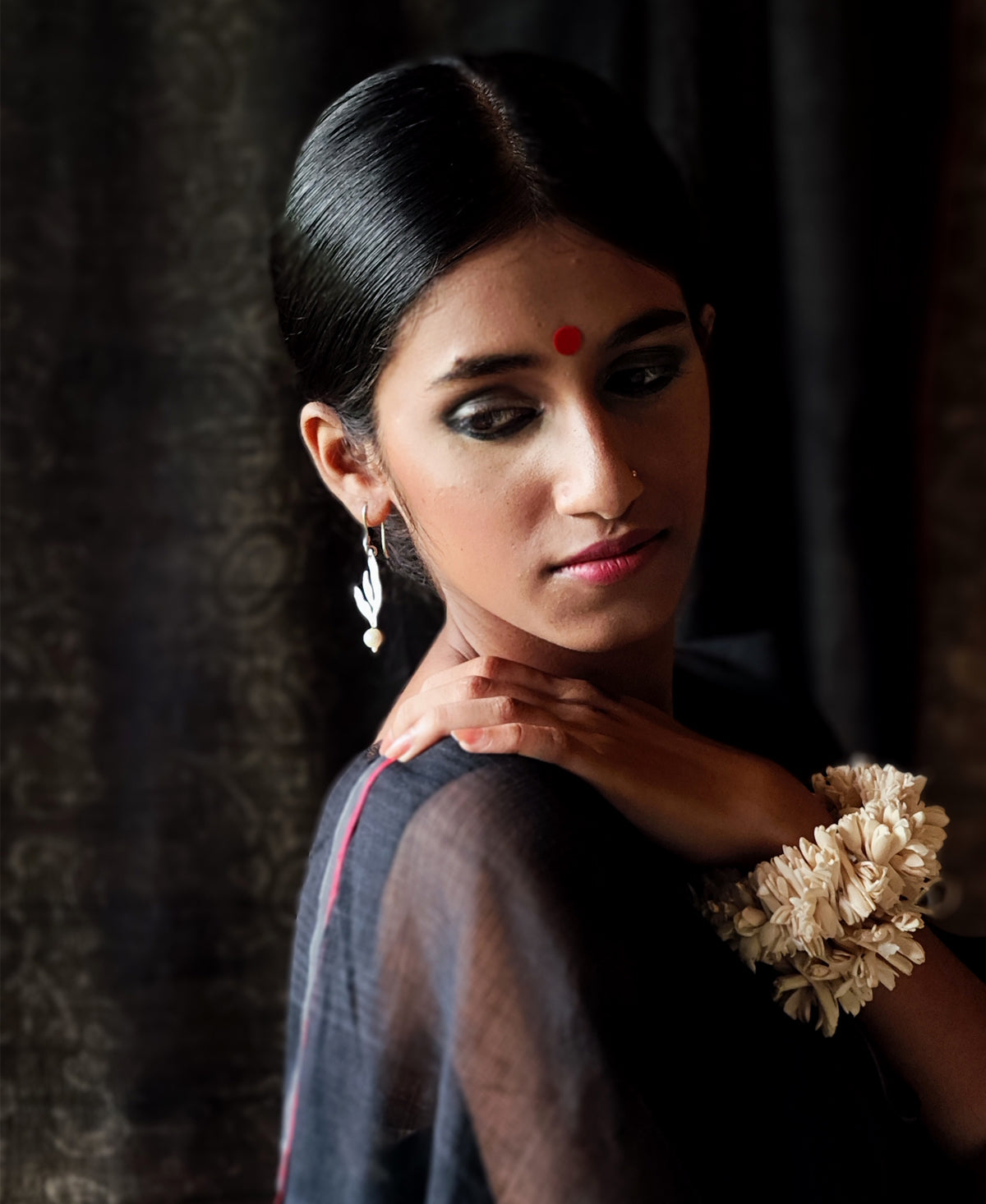 Laharika - Silver Plated Earring