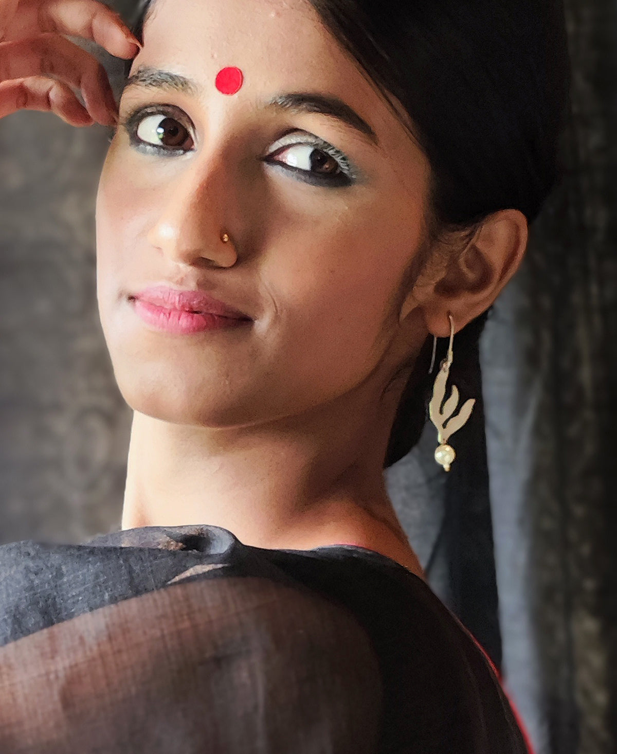 Laharika - Silver Plated Earring