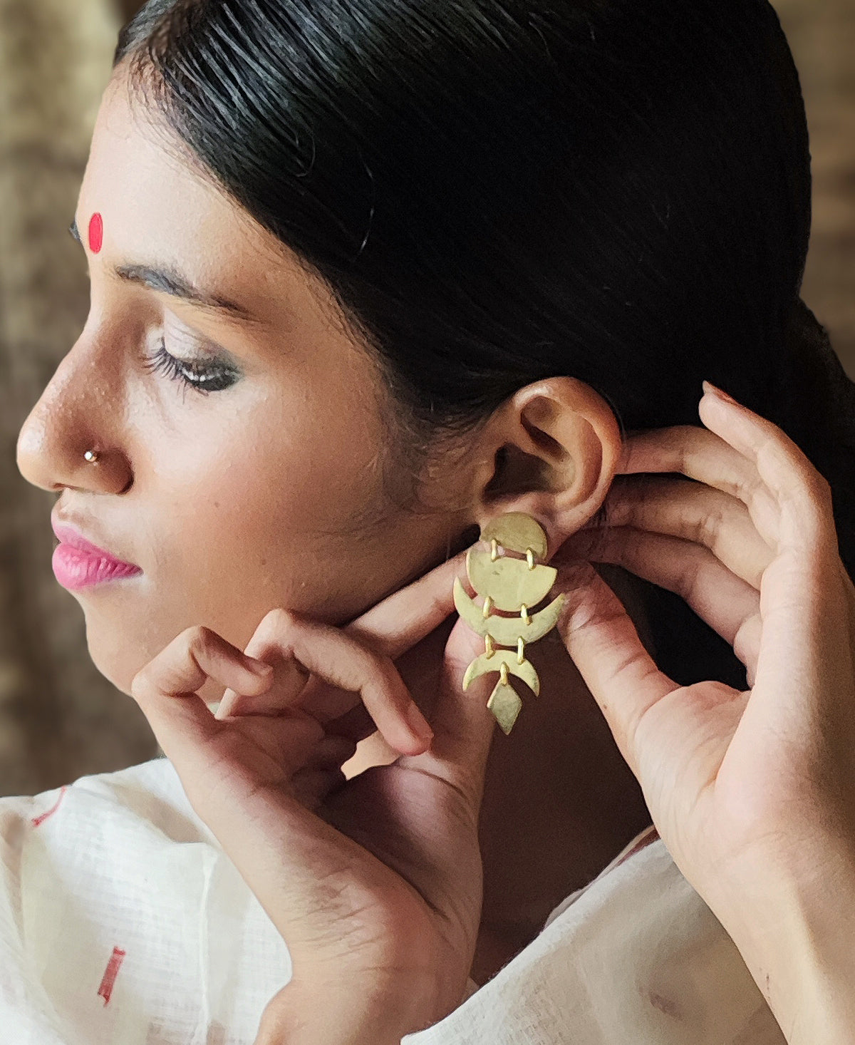 Chandrika - Gold Plated Earring