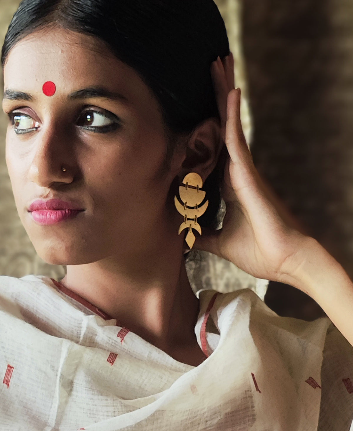 Chandrika - Gold Plated Earring