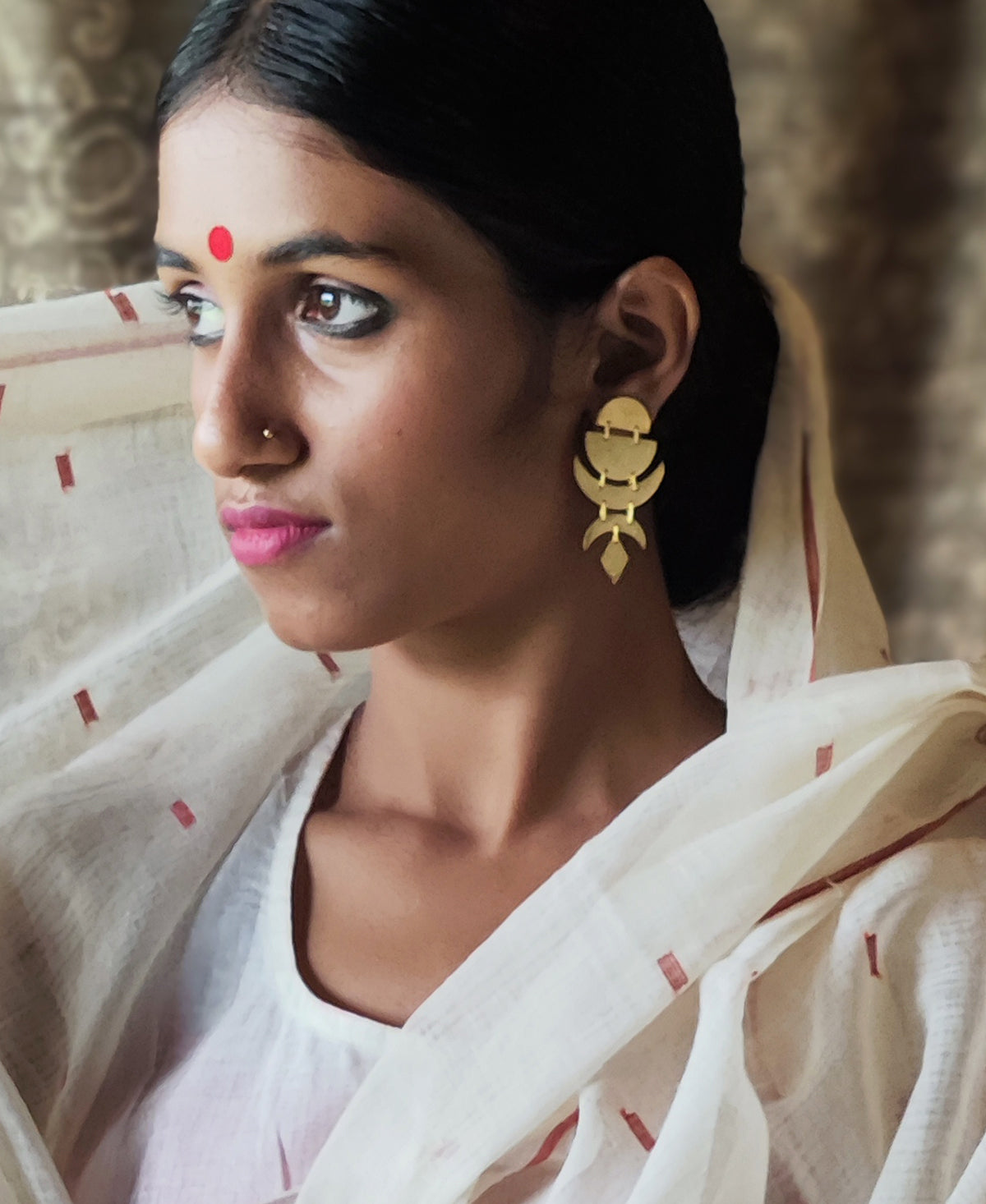 Chandrika - Gold Plated Earring