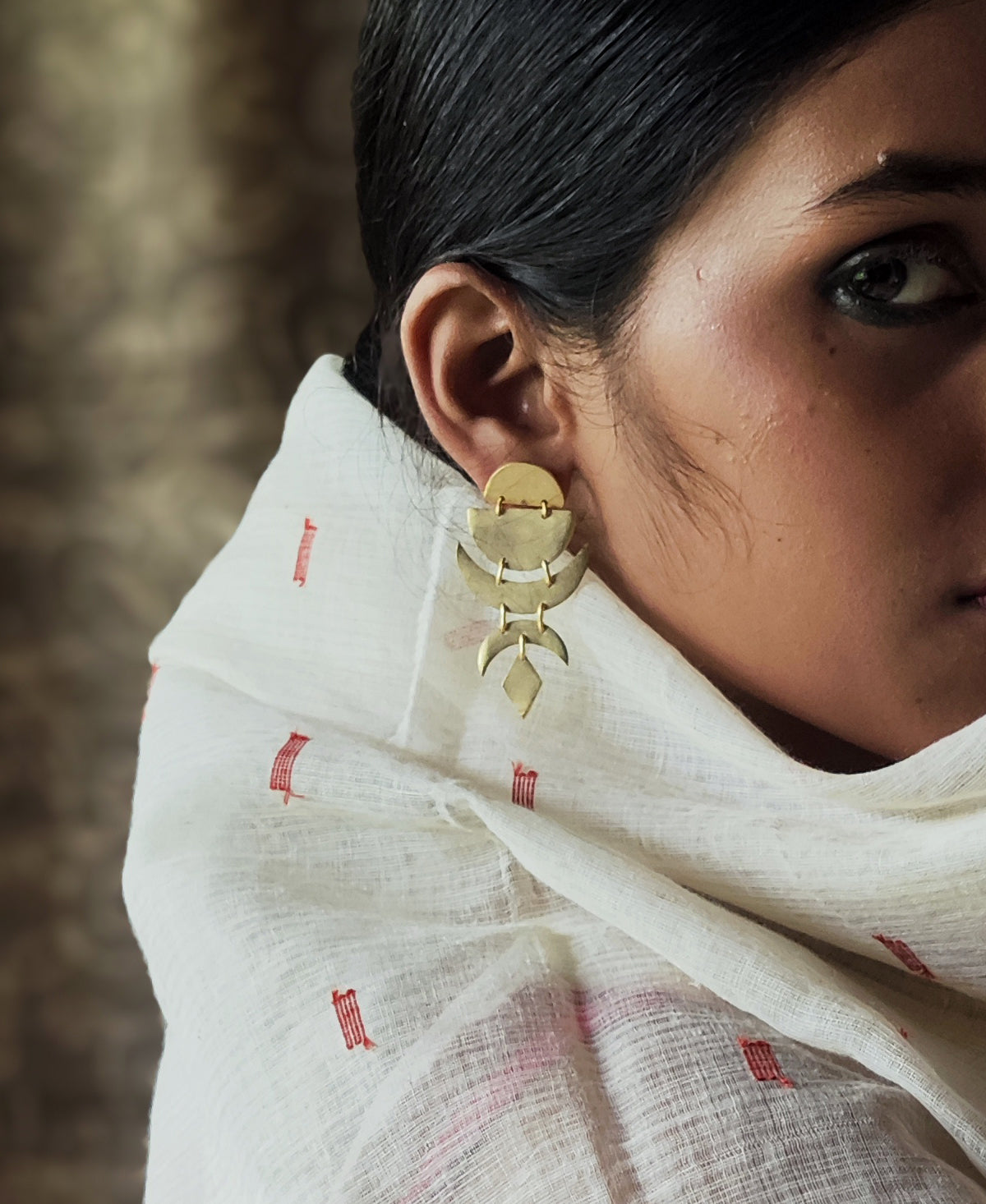 Chandrika - Gold Plated Earring
