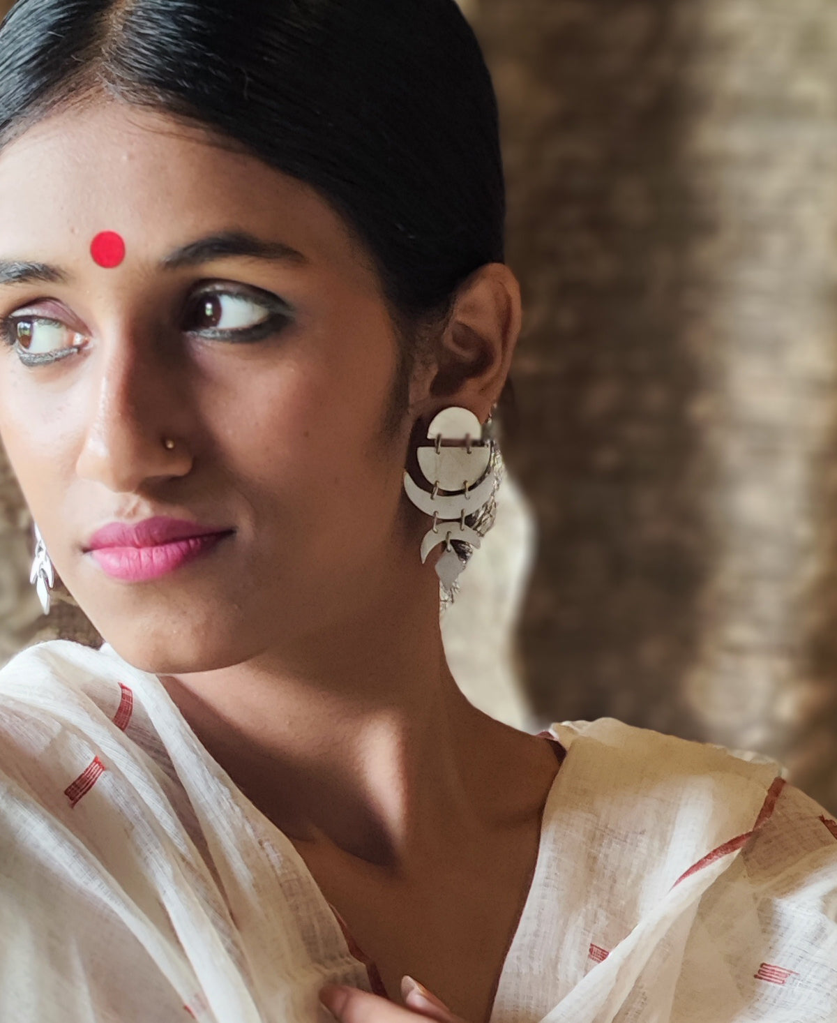 Chandrika - Silver Plated Earring