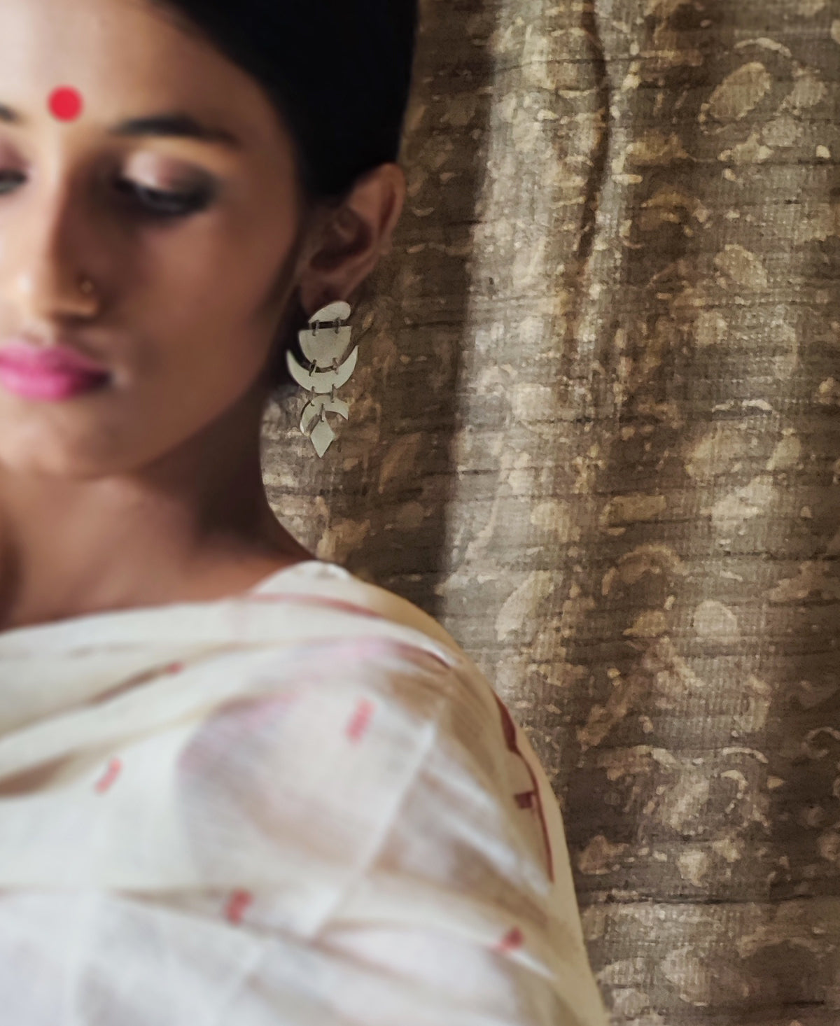 Chandrika - Silver Plated Earring