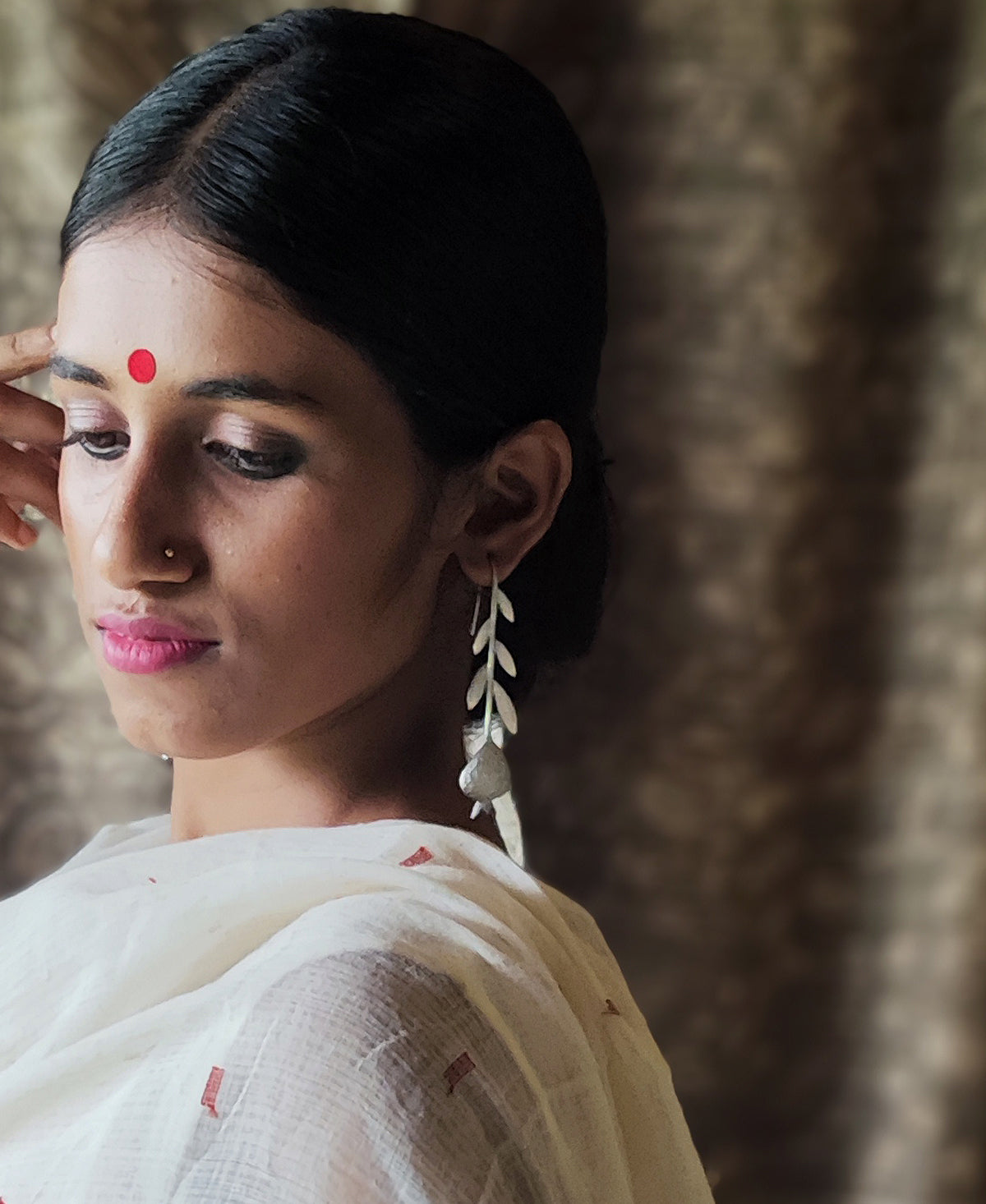 Rohita - Silver Plated Earring