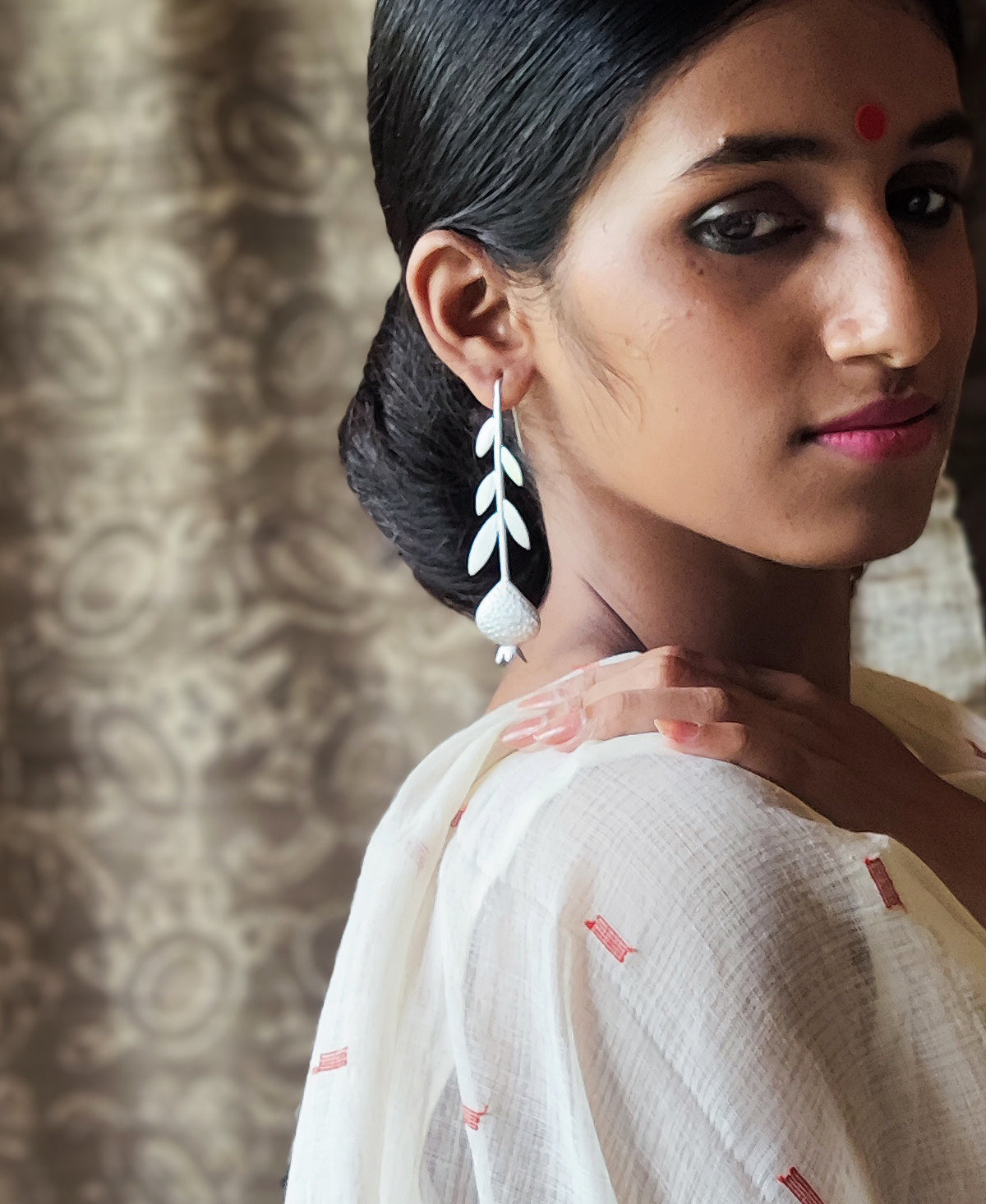 Rohita - Silver Plated Earring