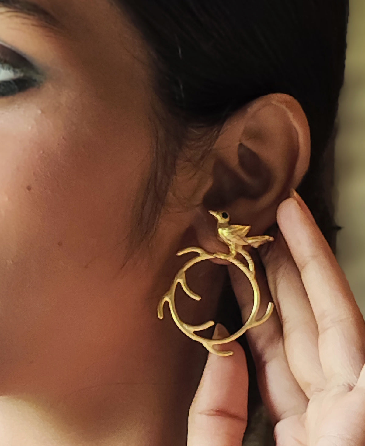 Suvarnika - Gold Plated Ear Stud