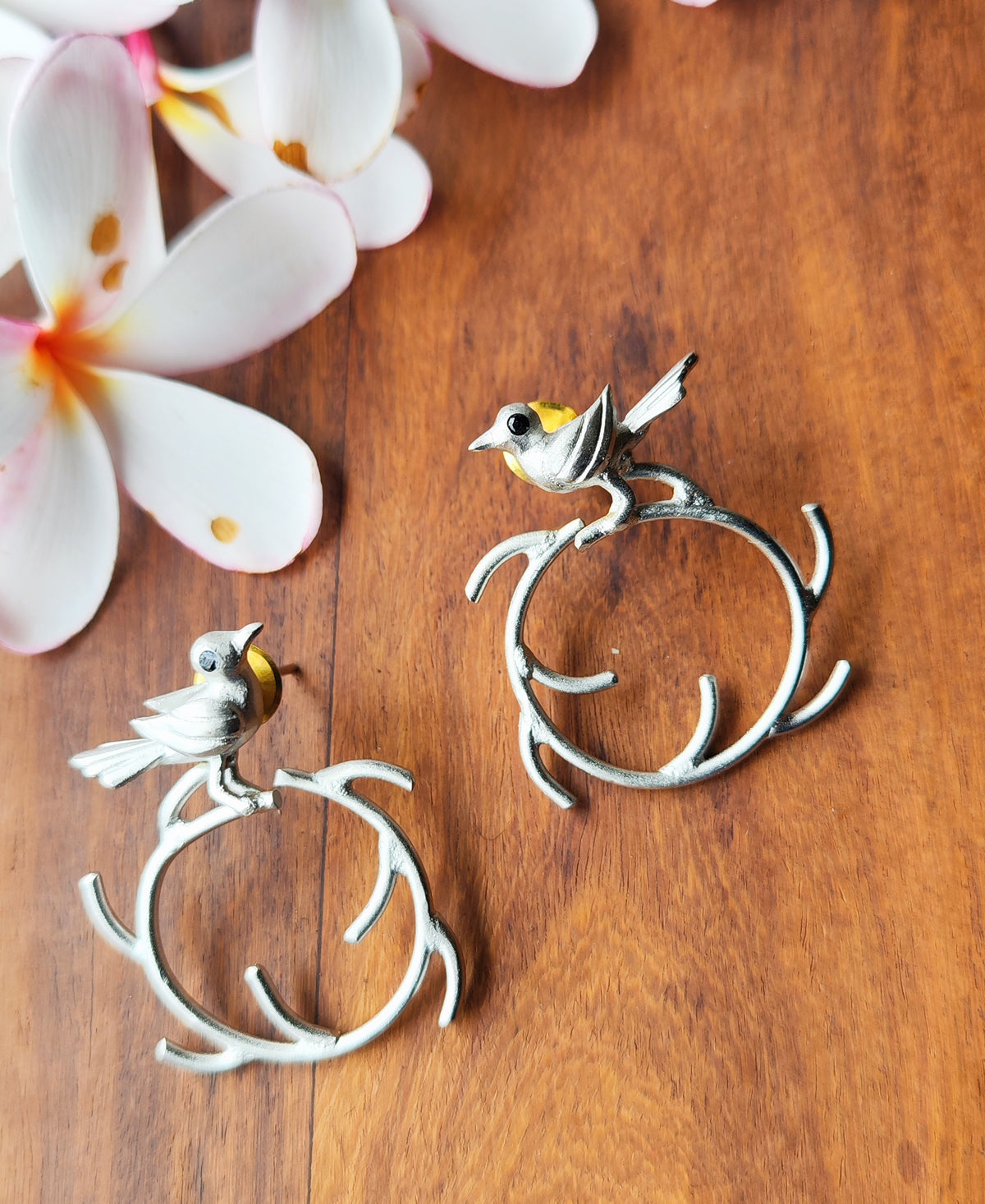 Suvarnika - Silver Plated Ear Stud