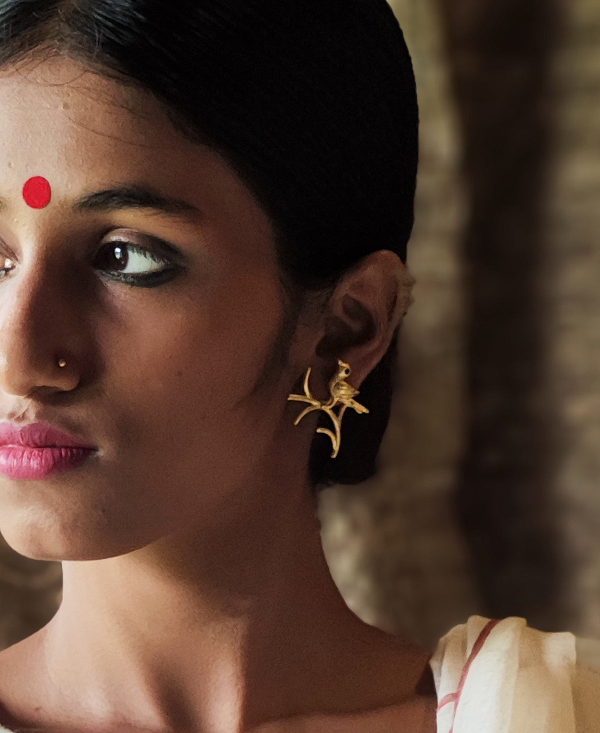 Kanana - Gold Plated Ear Stud