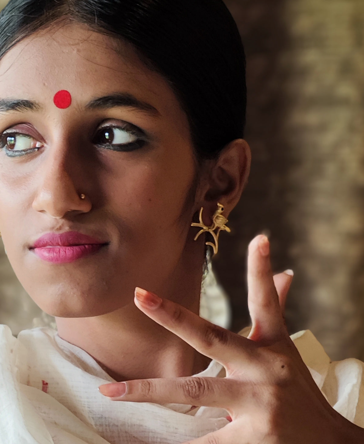 Kanana - Gold Plated Ear Stud