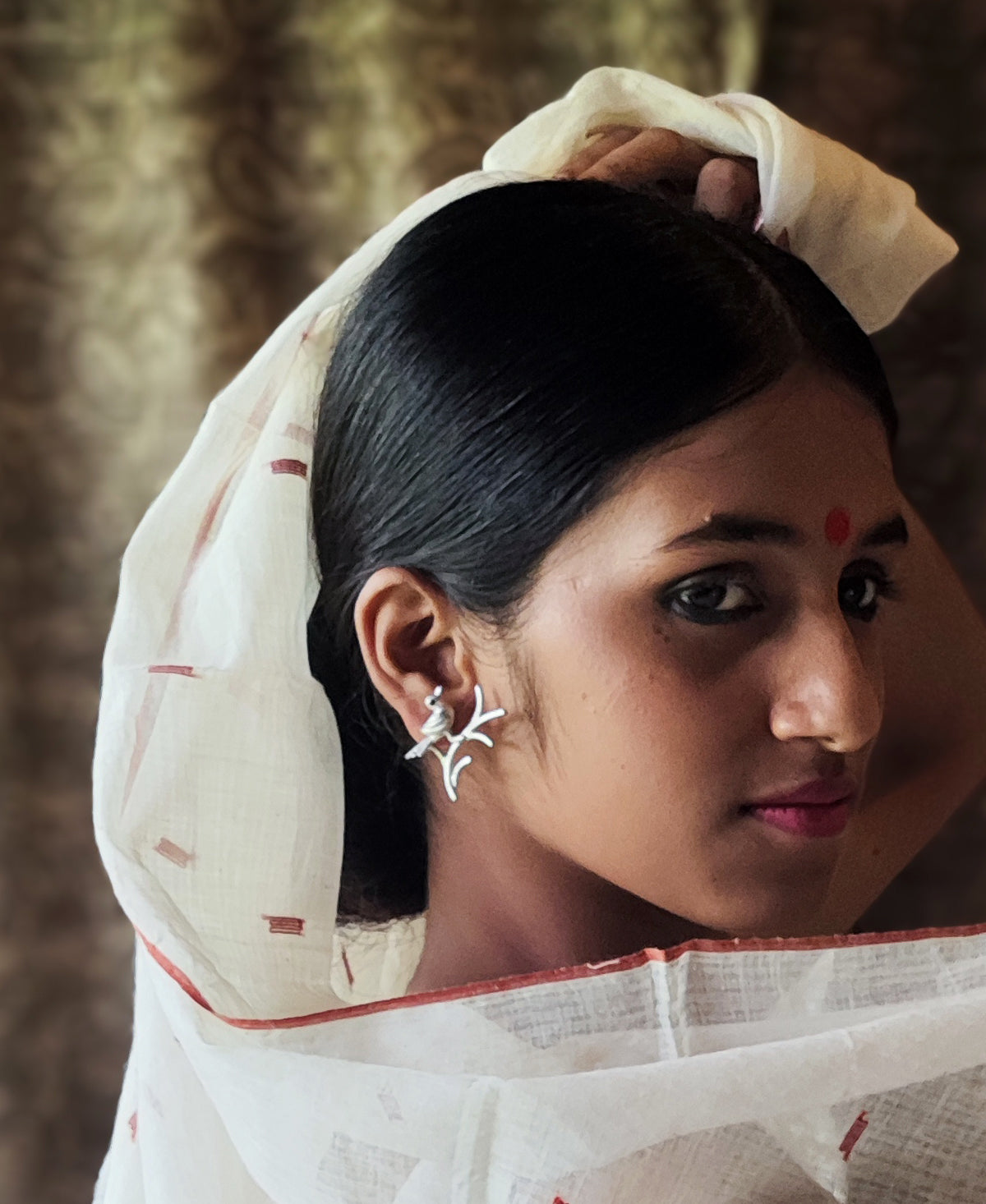 Kanana - Silver Plated Ear Stud