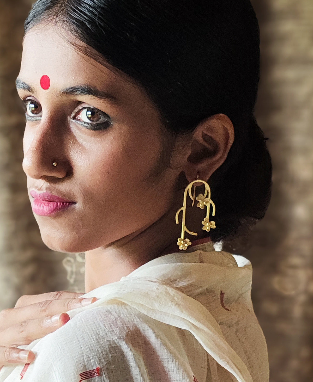 Pushpavalli - Gold Plated Earring