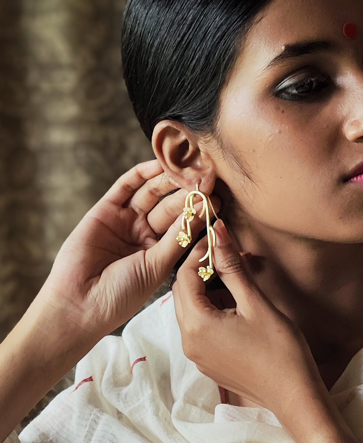 Pushpavalli - Gold Plated Earring