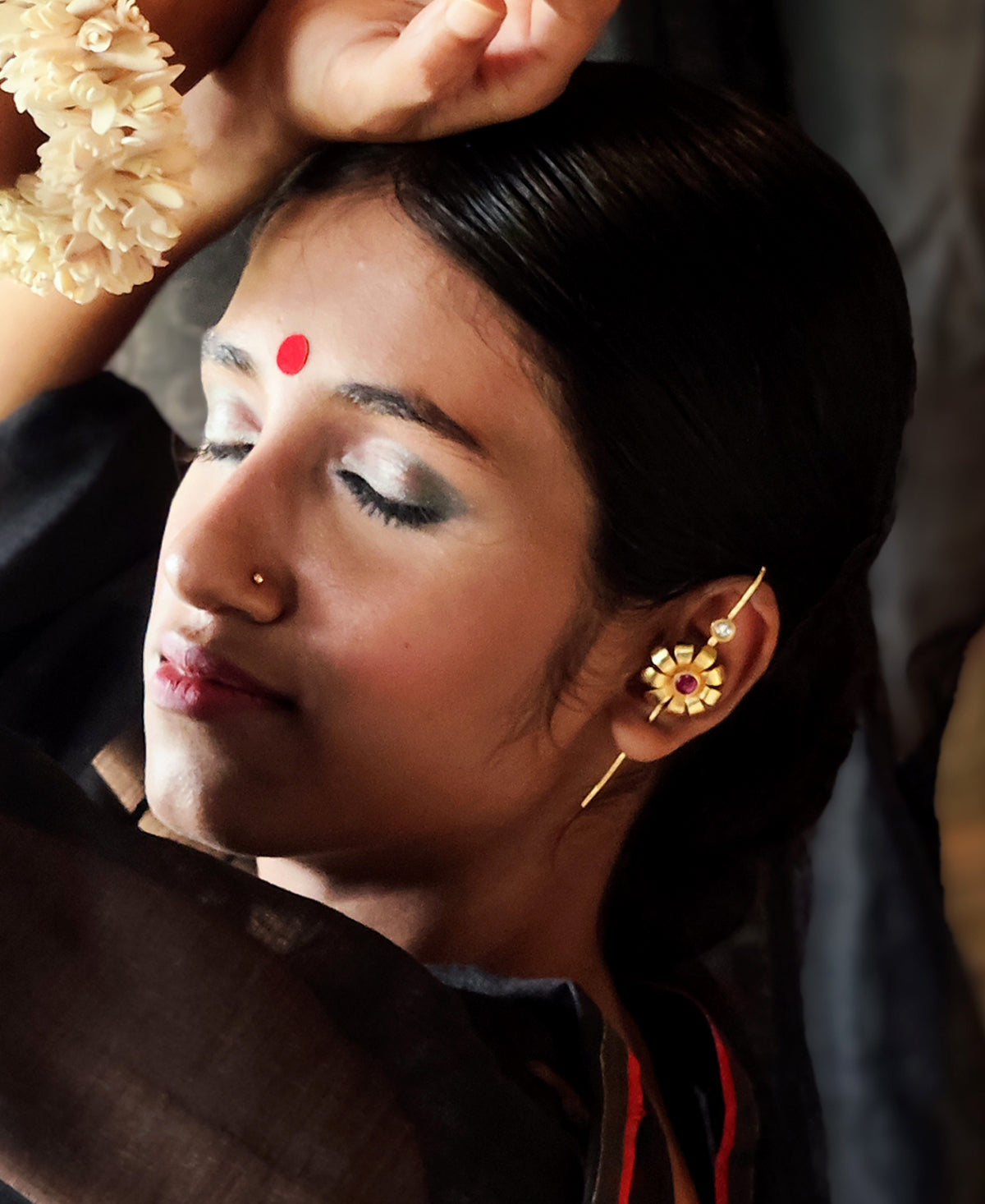 Pushpanjali Gold Plated Ear Cuff