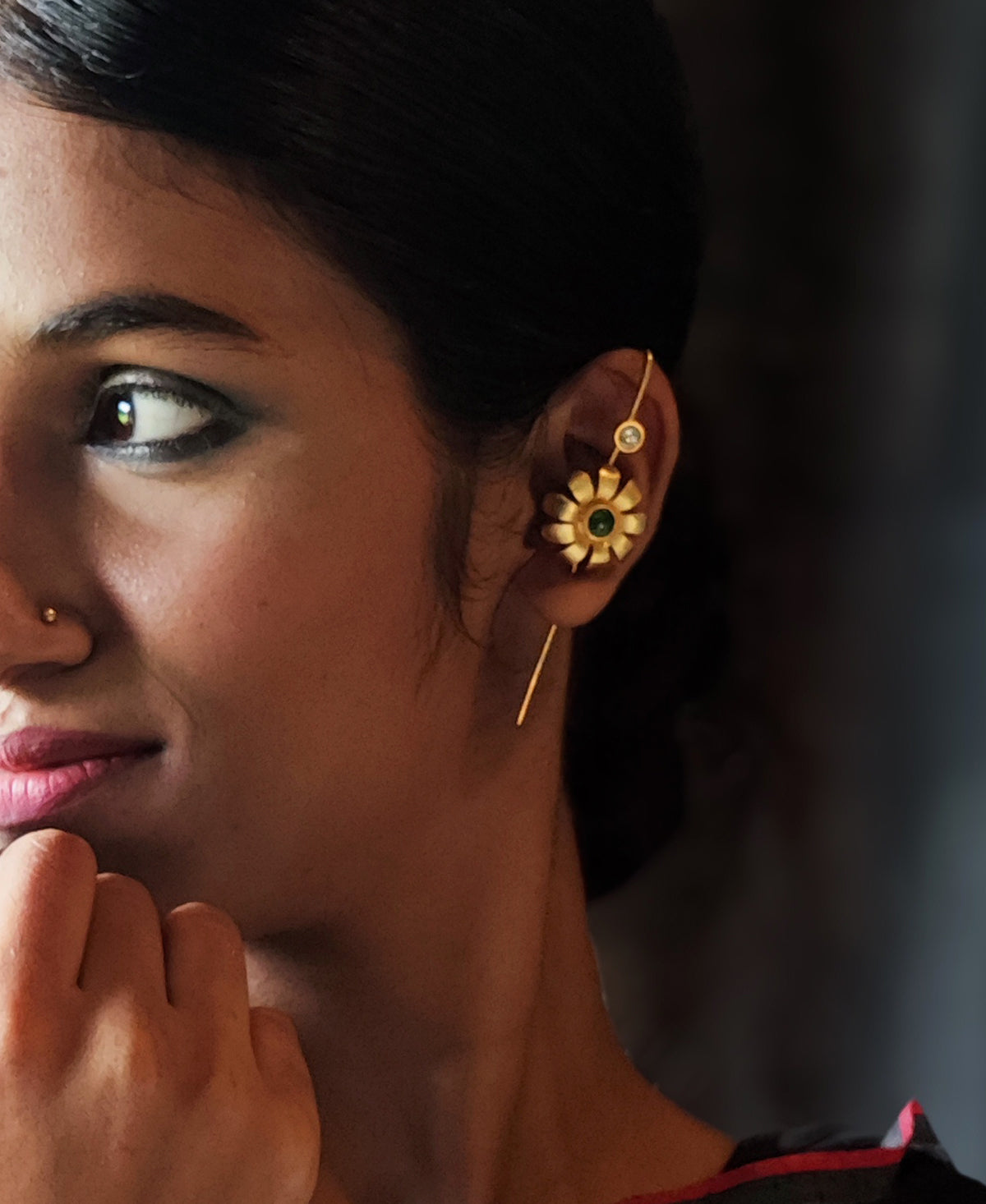 Chandrika Gold Plated Ear Cuff