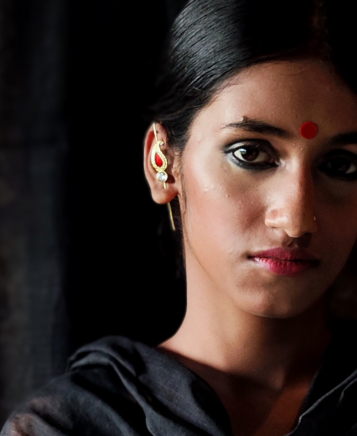 Bindu Gold Plated Ear Cuff