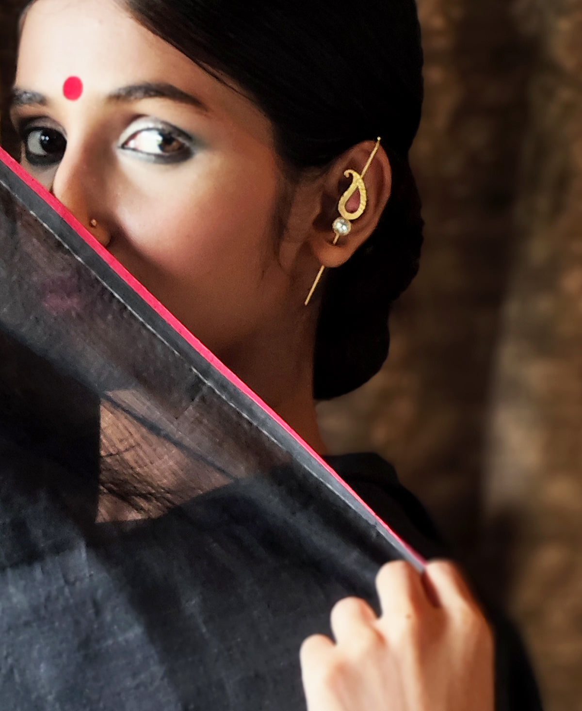 Bindu Gold Plated Ear Cuff