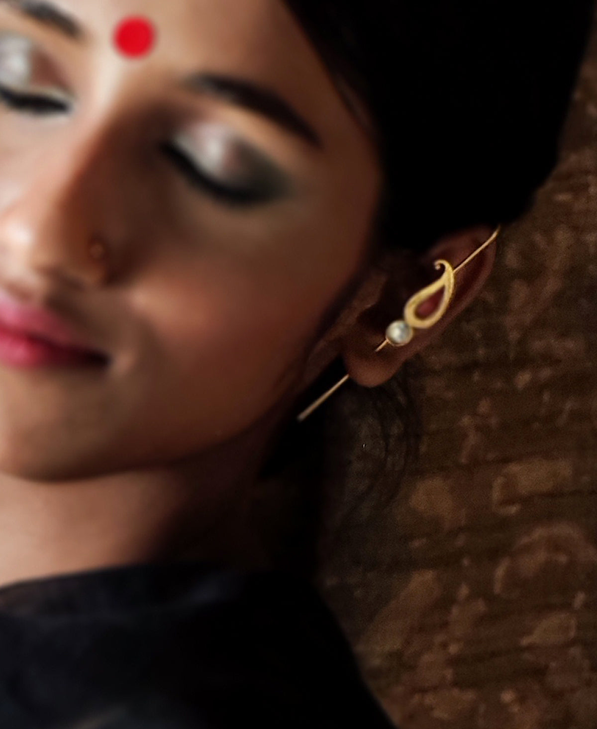 Bindu Gold Plated Ear Cuff