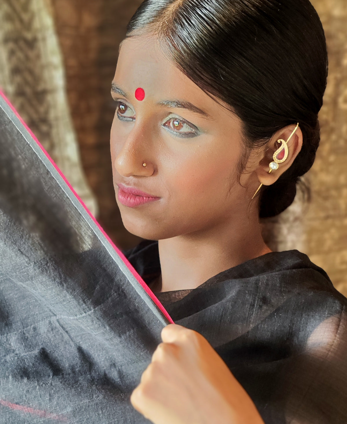 Bindu Gold Plated Ear Cuff