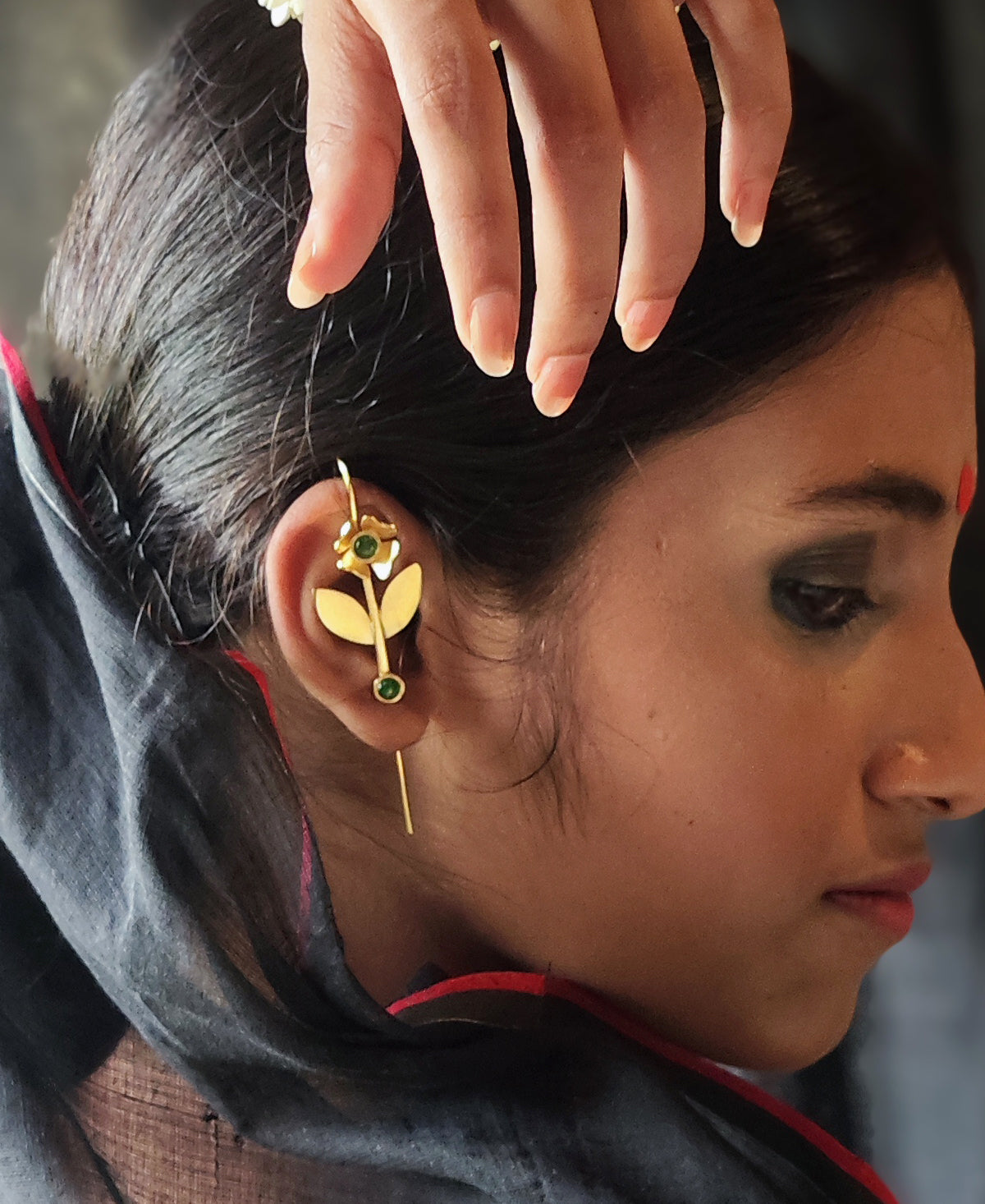 Mallika Gold Plated Ear Cuff