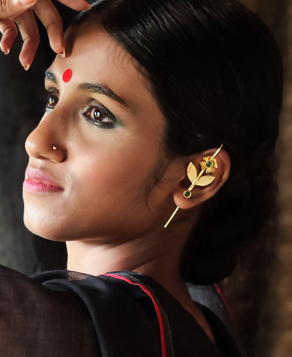 Mallika Gold Plated Ear Cuff