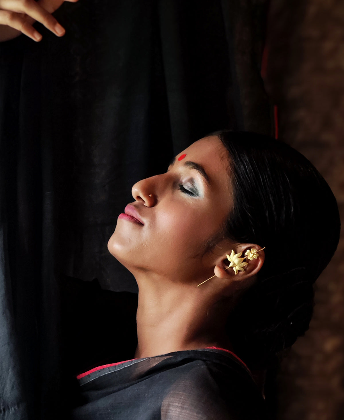 Kumudini Gold Plated Ear Cuff