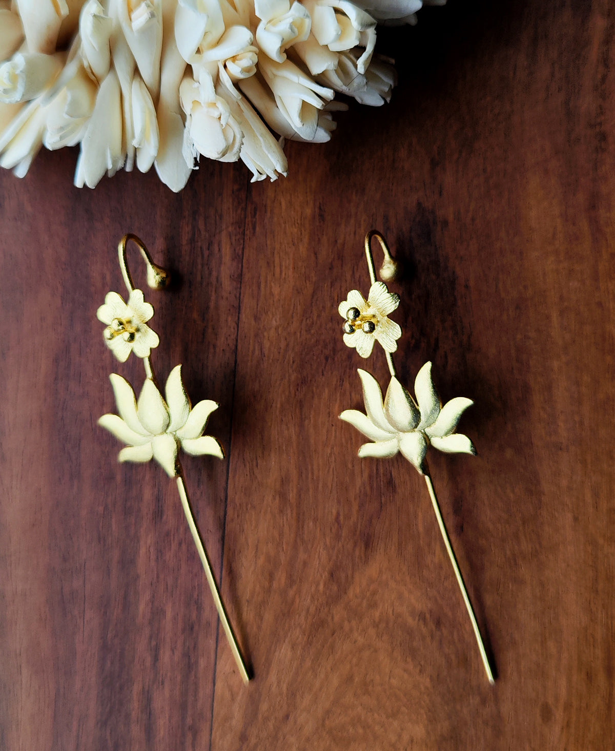 Kumudini Gold Plated Ear Cuff