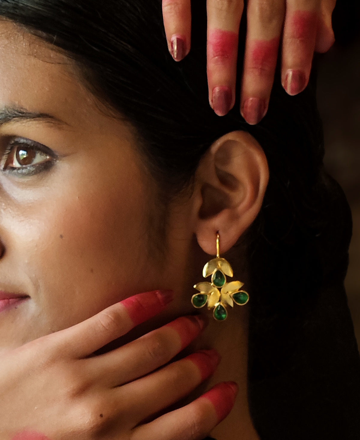 Sobuj Borsha Pallav Earring