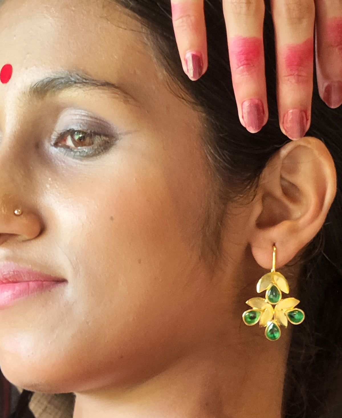 Sobuj Borsha Pallav Earring
