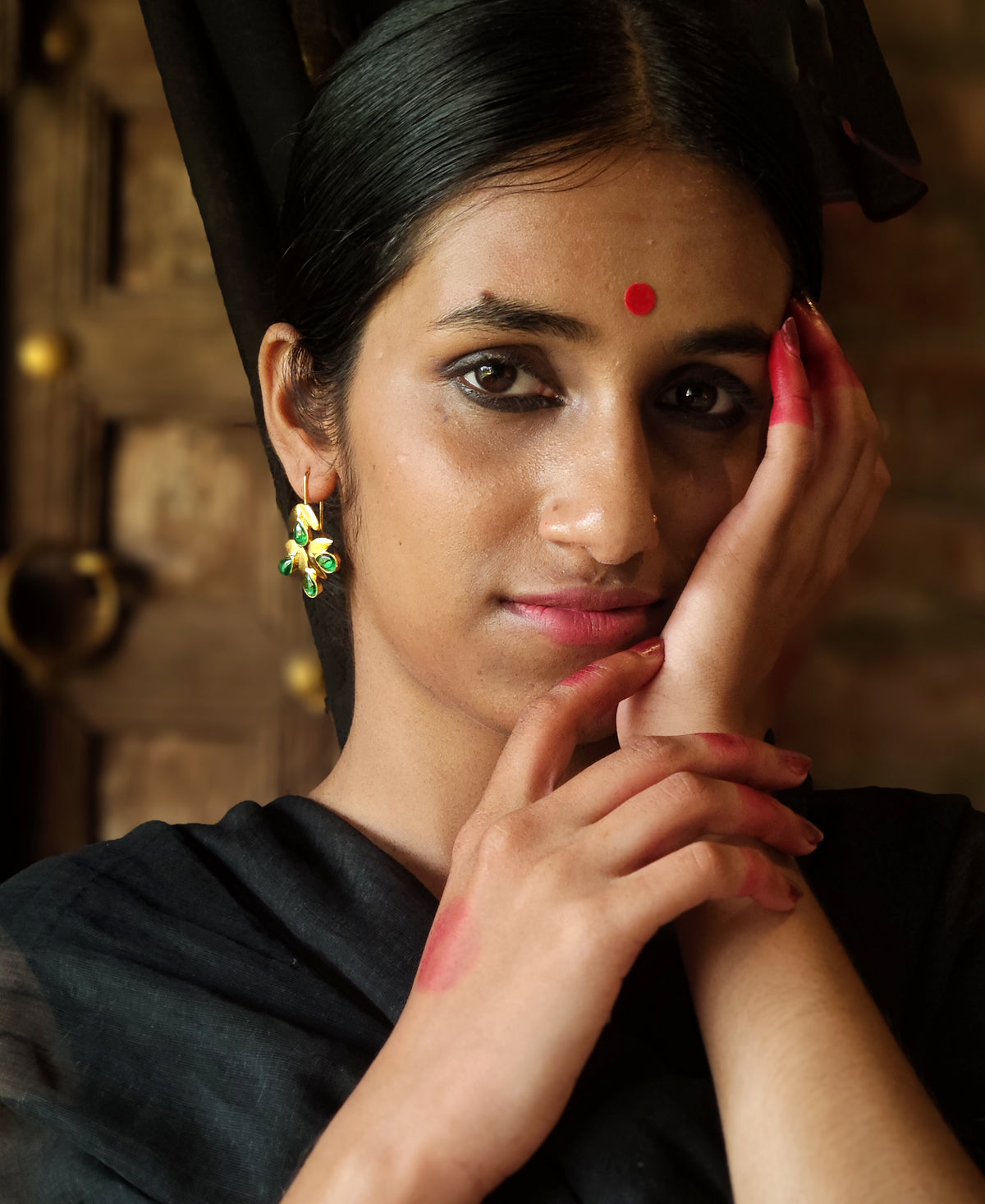 Sobuj Borsha Pallav Earring